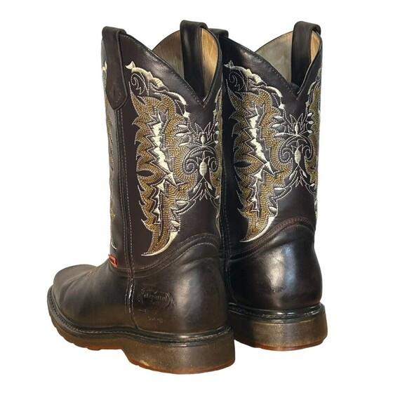 Men's Cowboy Boot Chaparral Size 9 Beautiful Leather Tread Pattern Well … - Picture 2 of 6